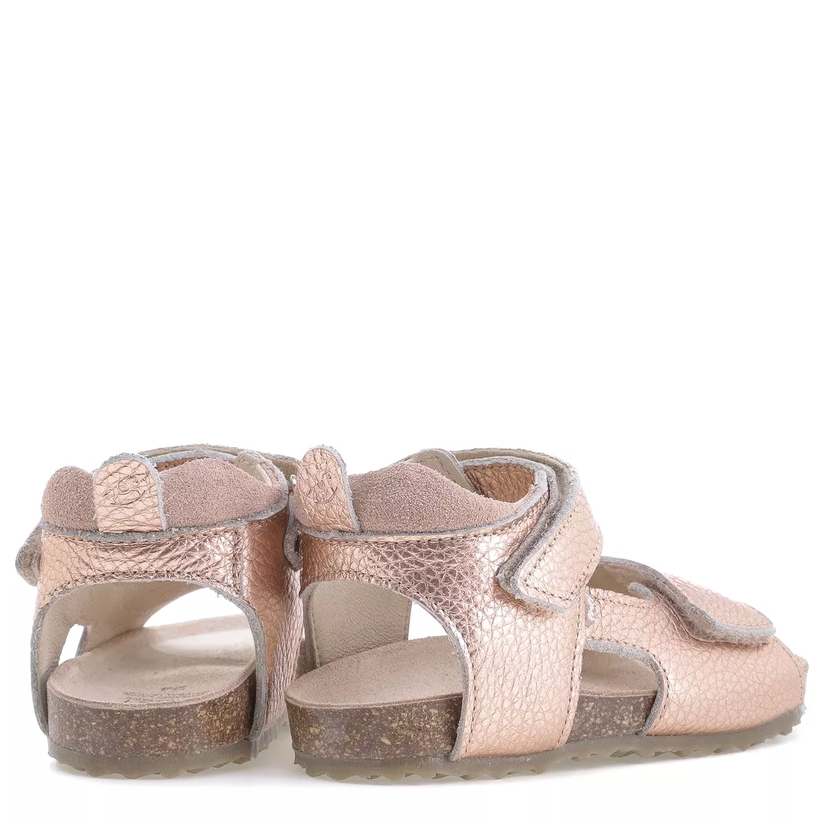 (2508-25/ 2509-25) Emel rose gold velcro sandals