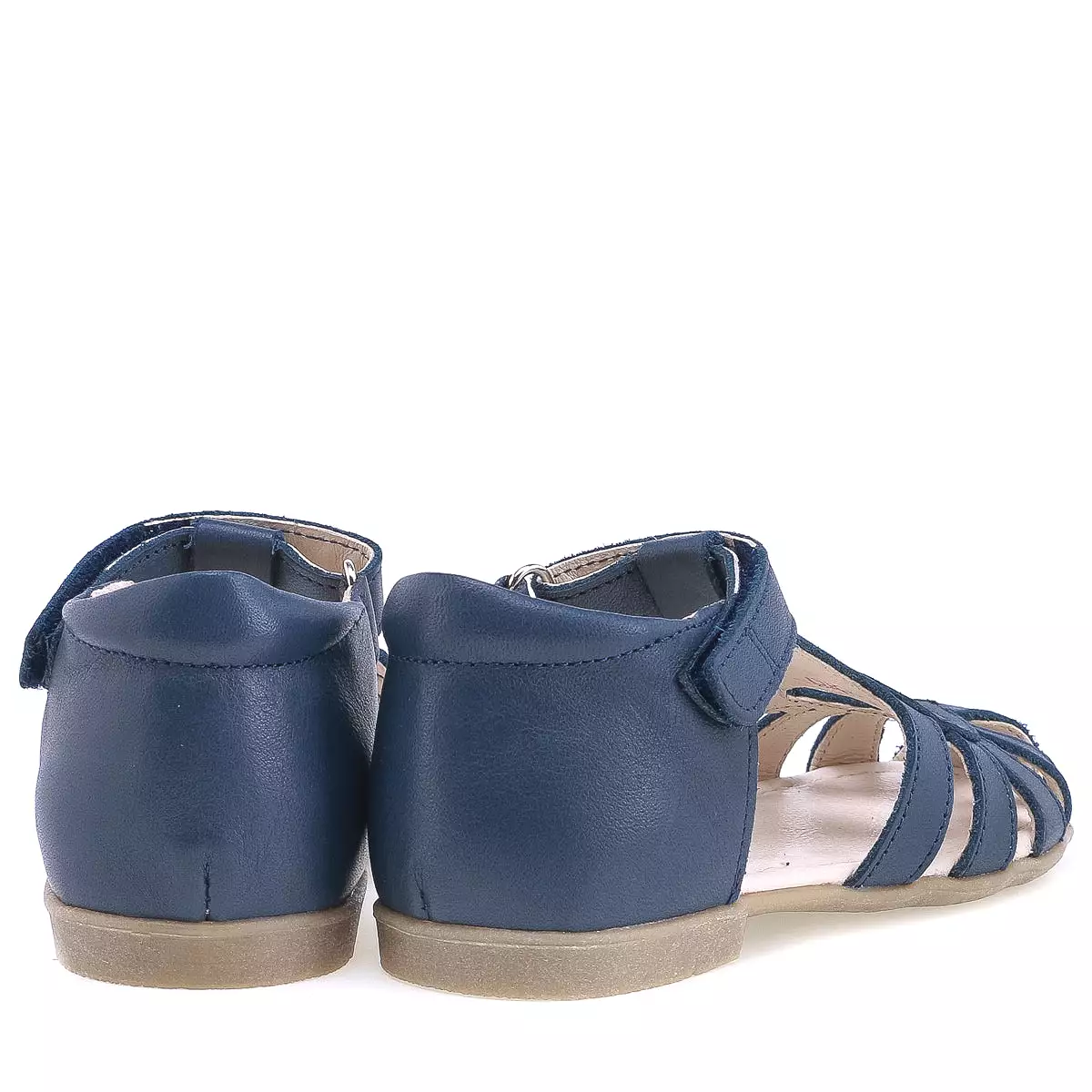 (2635-14) Emel navy Blue closed sandal