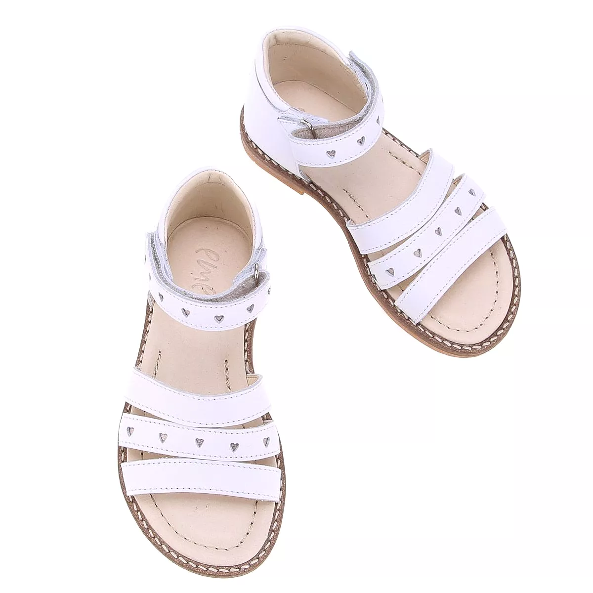 (2715-4) Emel white sandals