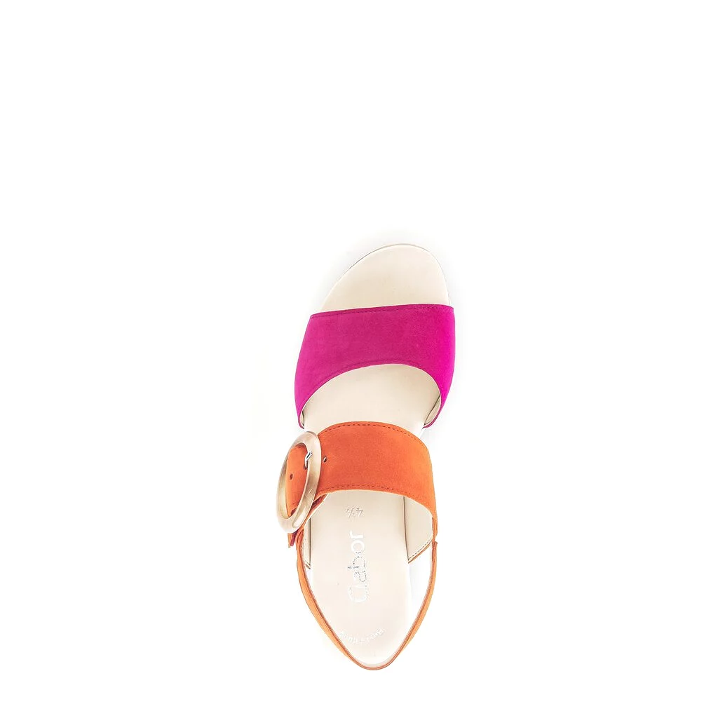 44.645.13 - Pink and Orange Suede||44.645.13 - Suède rose et orange