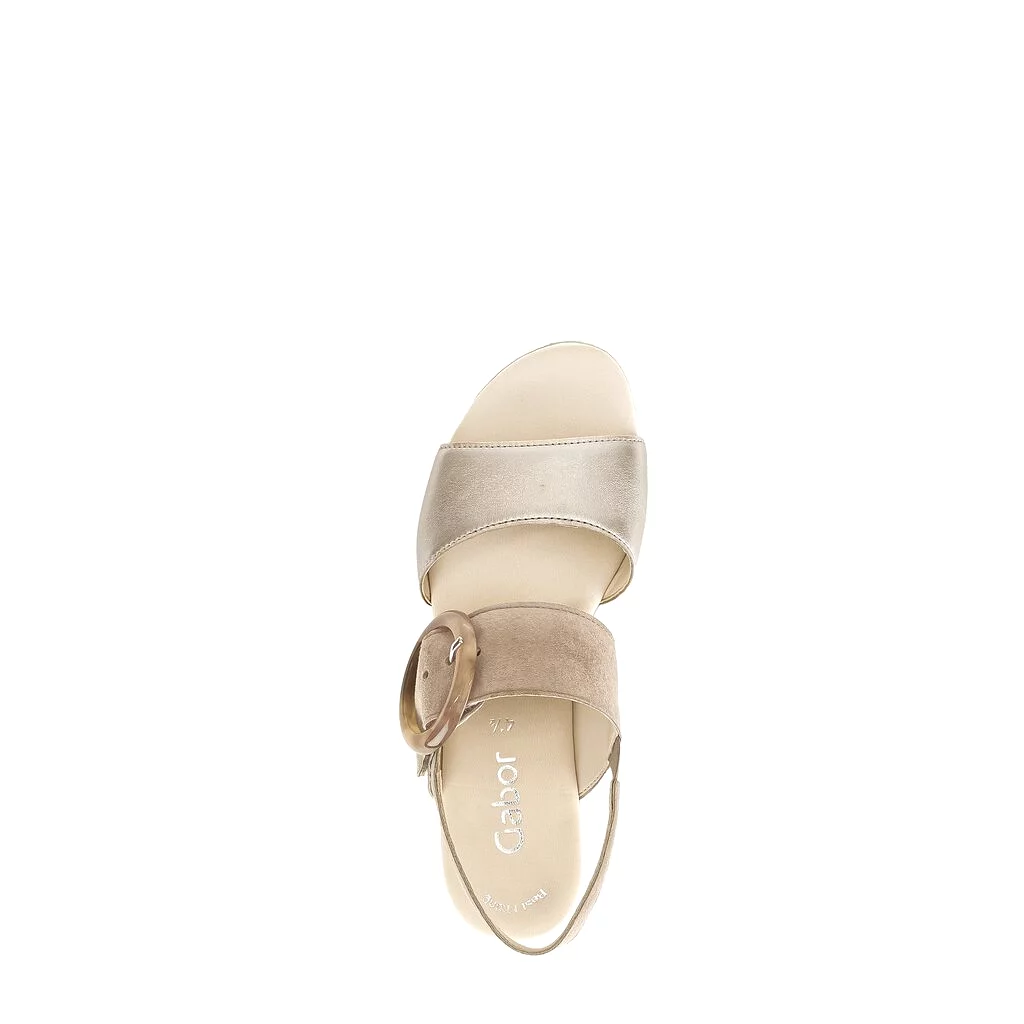 44.645.62 - Beige Leather and Suede||44.645.62 - Cuir et suède beige