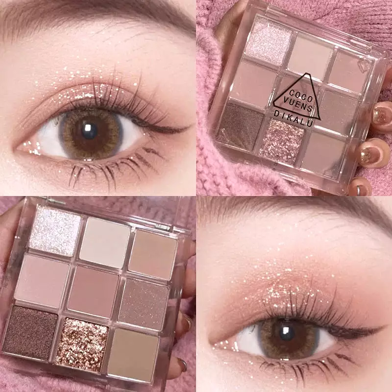 9 Colors Transparent Eye Shadow MK18829