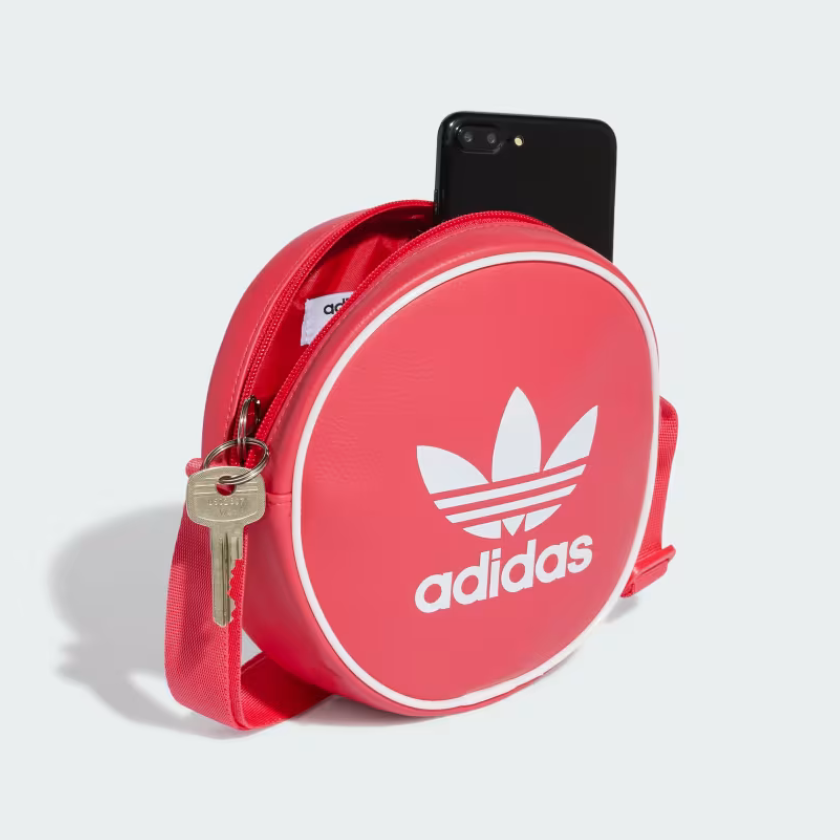 Adidas Adicolor Classic Round Bag -Active Pink/Semi Green Spark