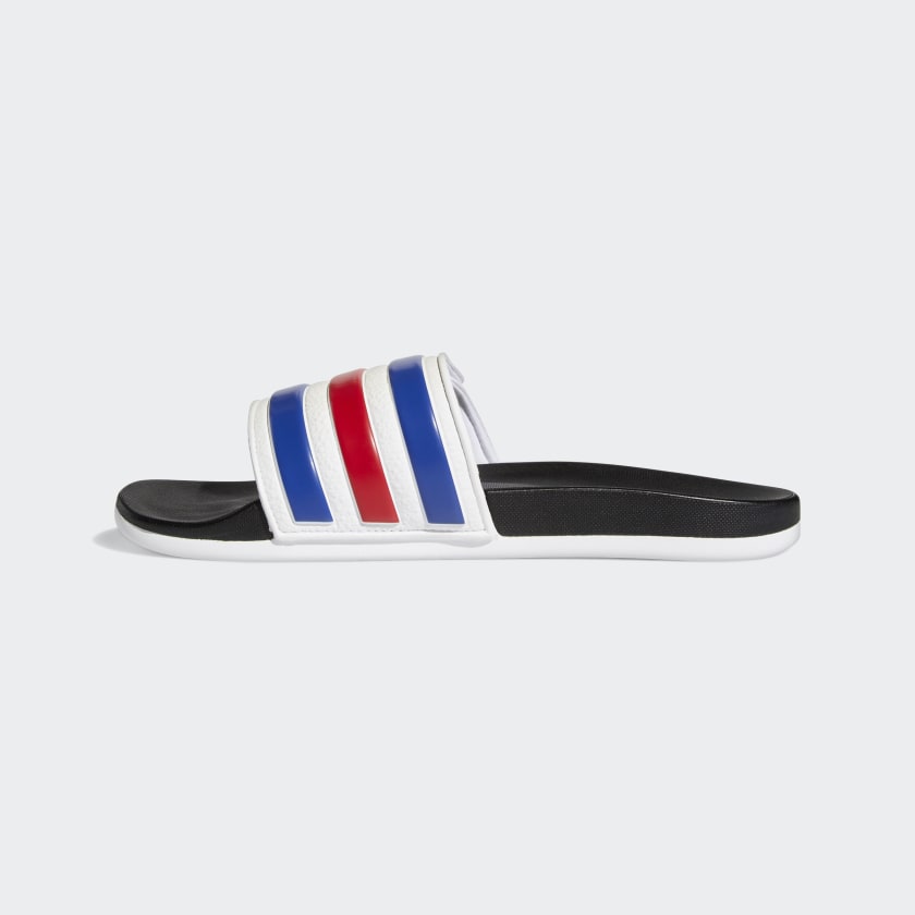 Adidas Adilette Comfort Adjustable Mens Slide -White