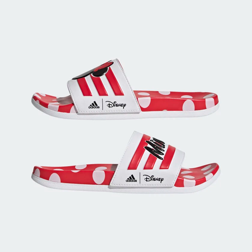 Adidas Adilette Comfort Minnie Mouse Slides -Red