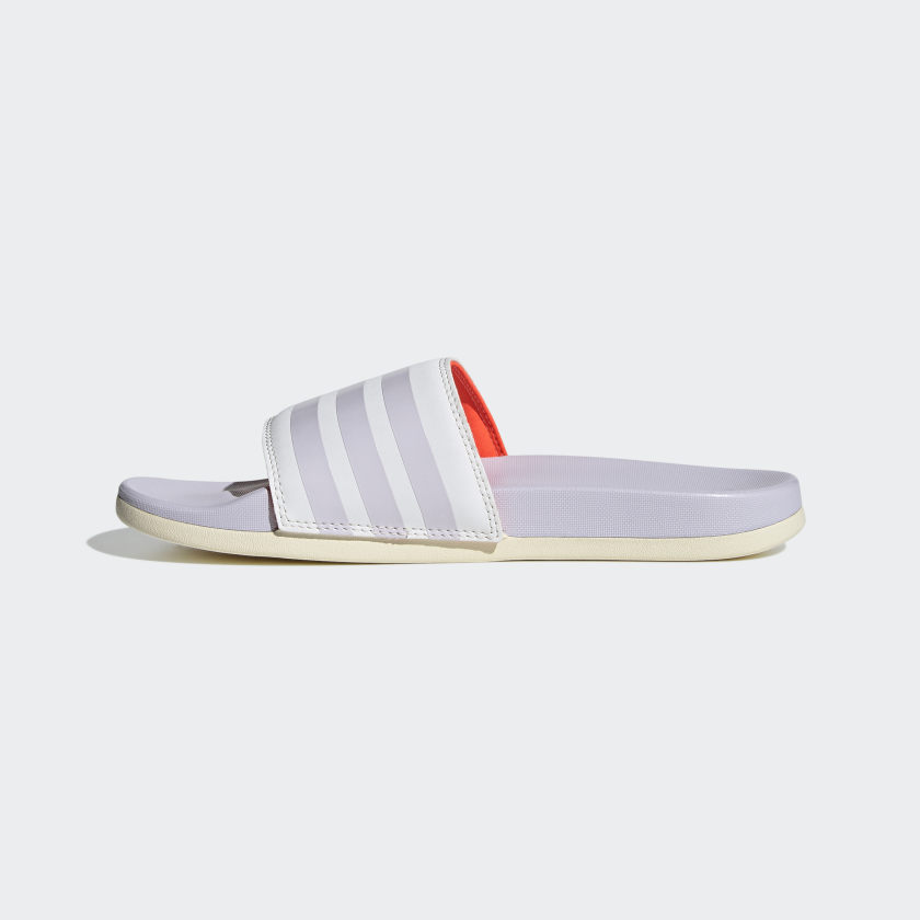 Adidas Adilette Comfort  Women's Slide -White/Purple