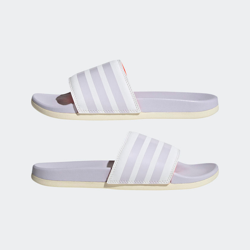 Adidas Adilette Comfort  Women's Slide -White/Purple