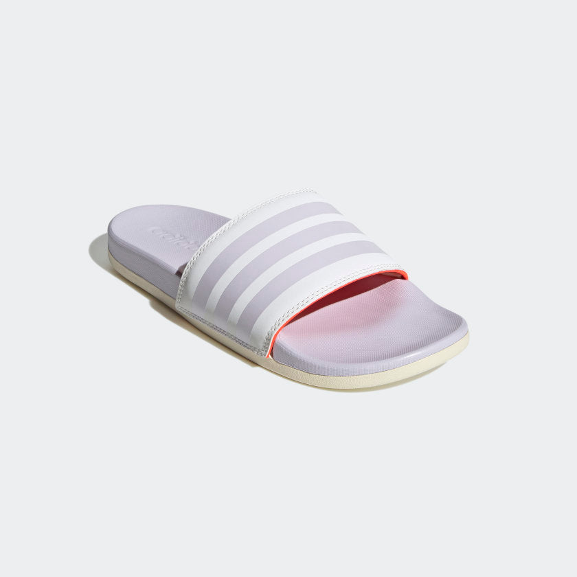 Adidas Adilette Comfort  Women's Slide -White/Purple