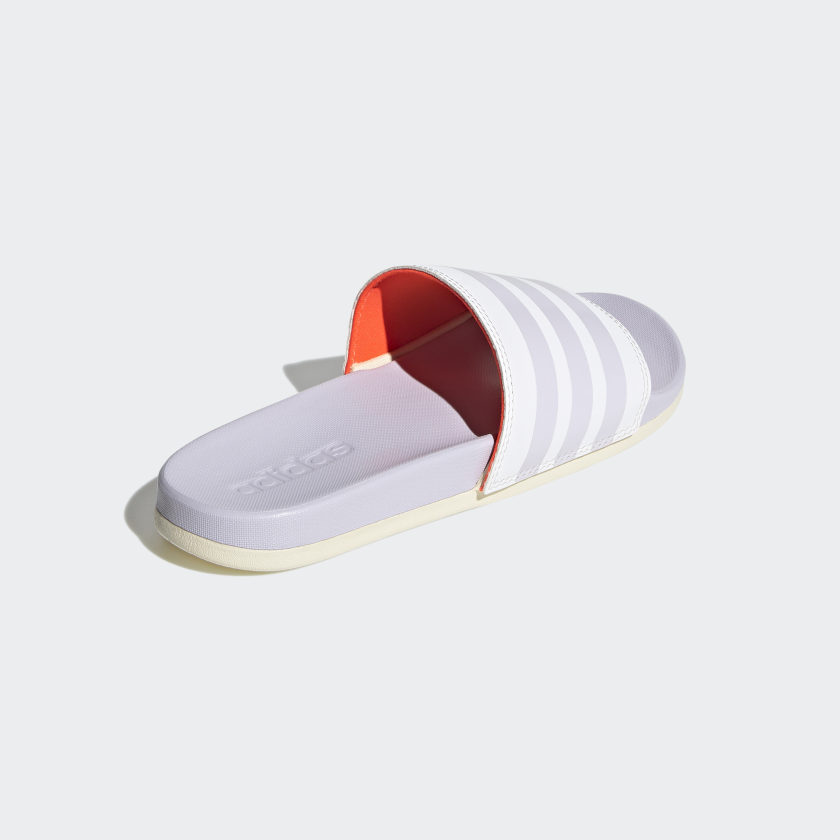 Adidas Adilette Comfort  Women's Slide -White/Purple