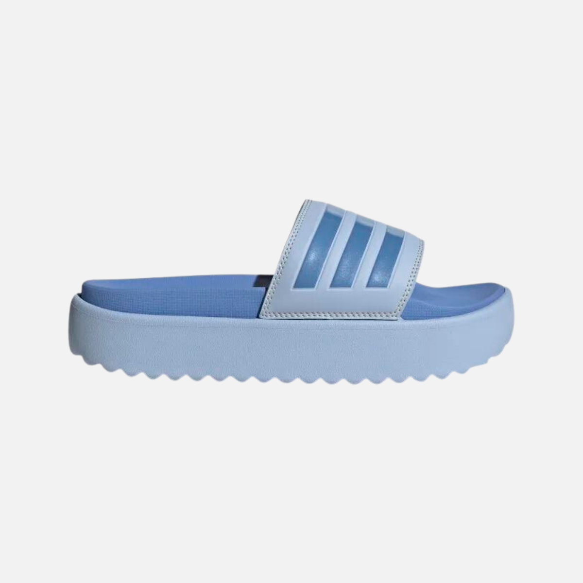 Adidas Adilette Platform Women Sportswear Slide -Blue Dawn/Blue Fusion Met./Blue Fusion