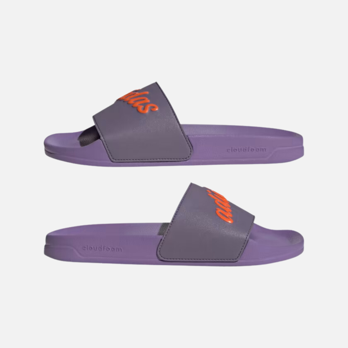 Adidas Adilette Shower Women's Slide -Shadow Violet/Impact Orange/Violet Fusion