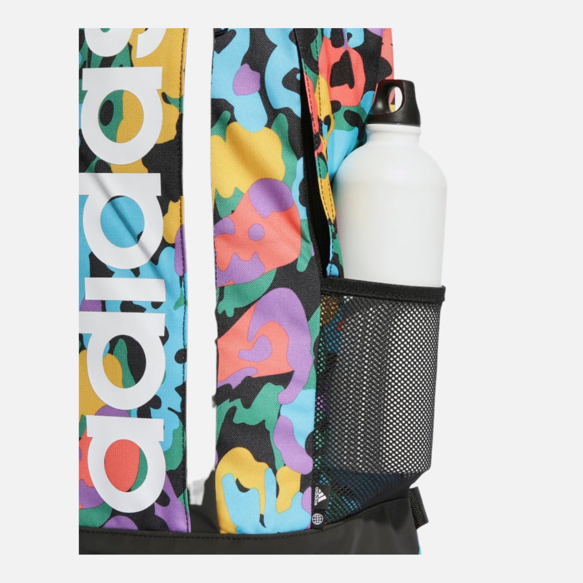 Adidas Brand with the 3 Strips Backpack -Multicolor / Black / White