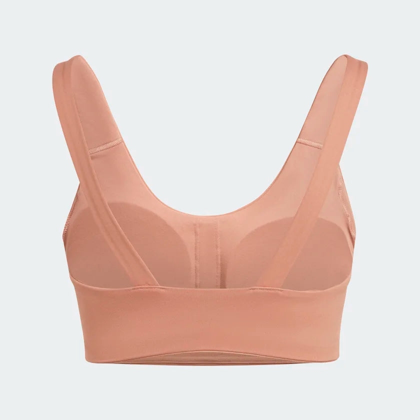 Adidas Coreflow Luxe Stusio Medium Support Bra - Clay Strata