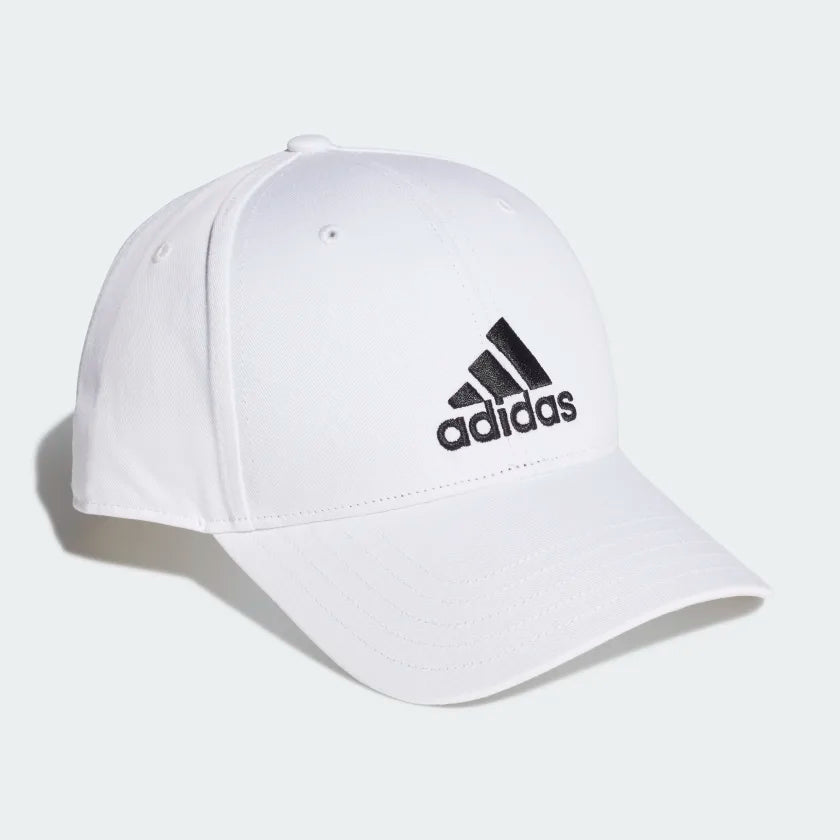 Adidas Cotton Baseball Cap - White/Black