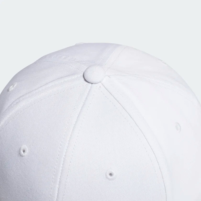 Adidas Cotton Baseball Cap - White/Black