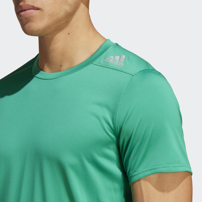 Adidas Designed 4 Running Tee - Court Green