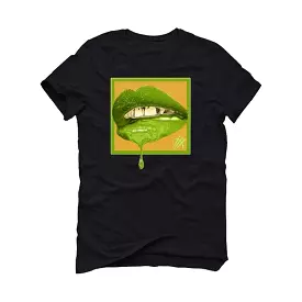 AIR JORDAN 1 HI VOLT GOLD 2021 Black T-Shirt (LIPSTICK)