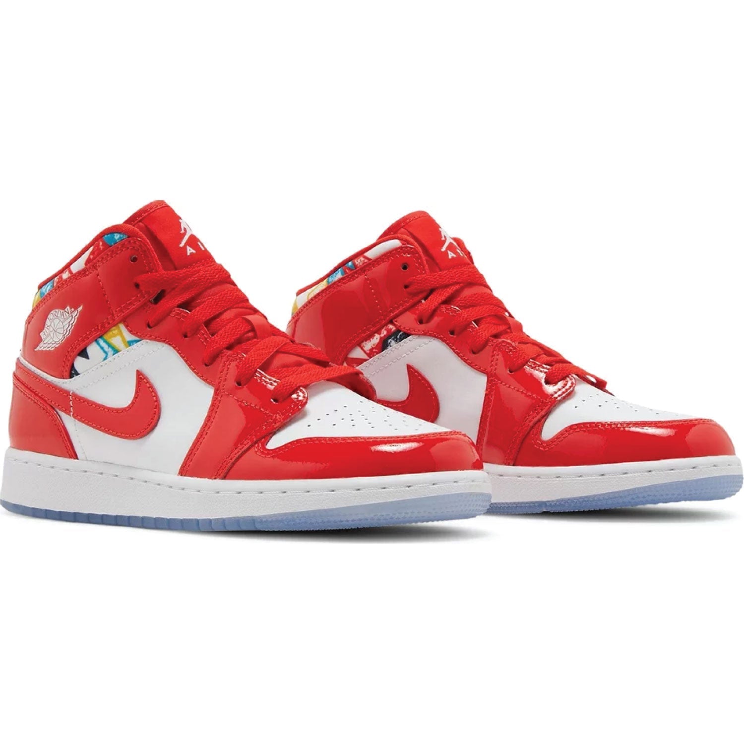 Air Jordan 1 Mid 'Barcelona Sweater Red Patent'