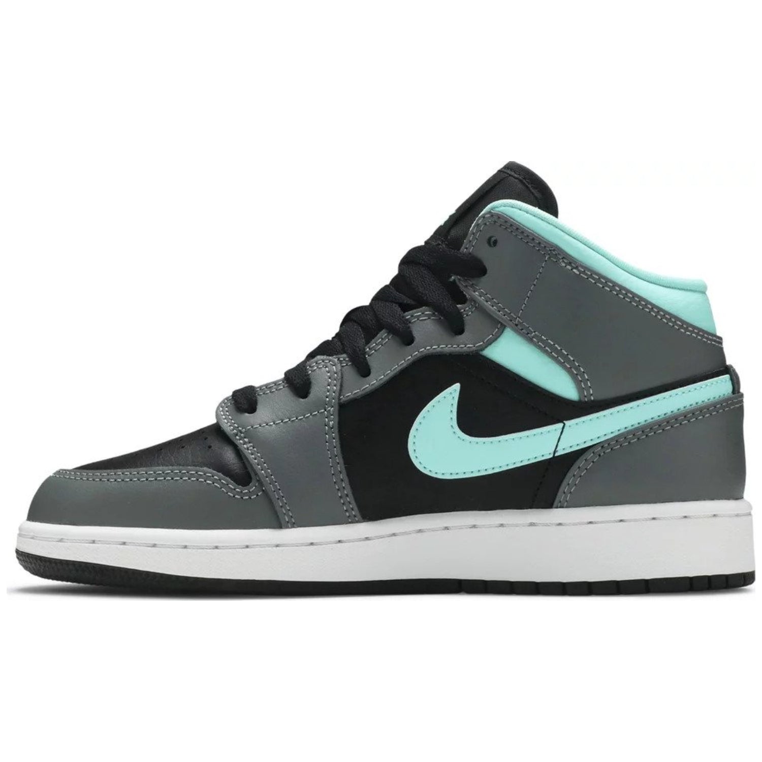 Air Jordan 1 Mid GS 'Grey Aqua'