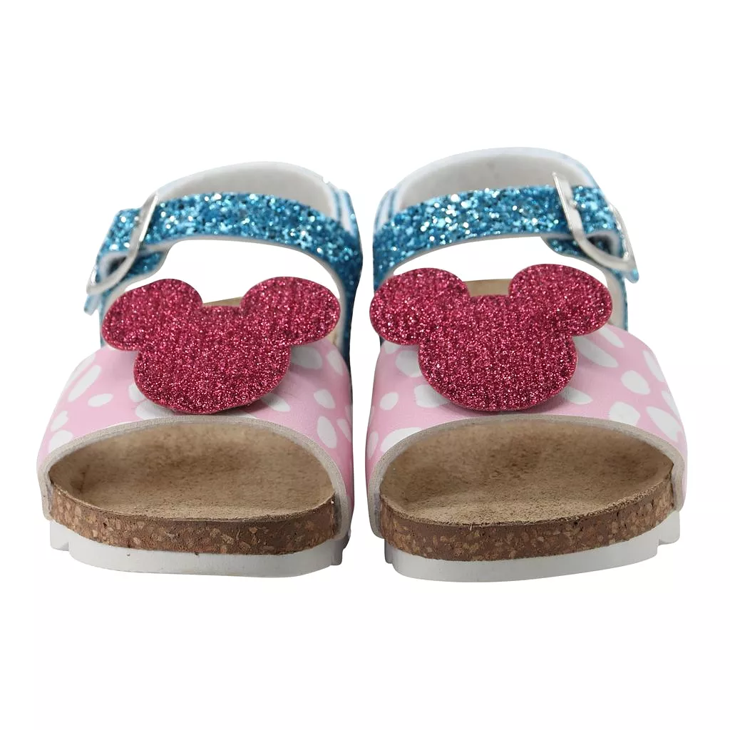 Aqua Minnie Motif Sandals