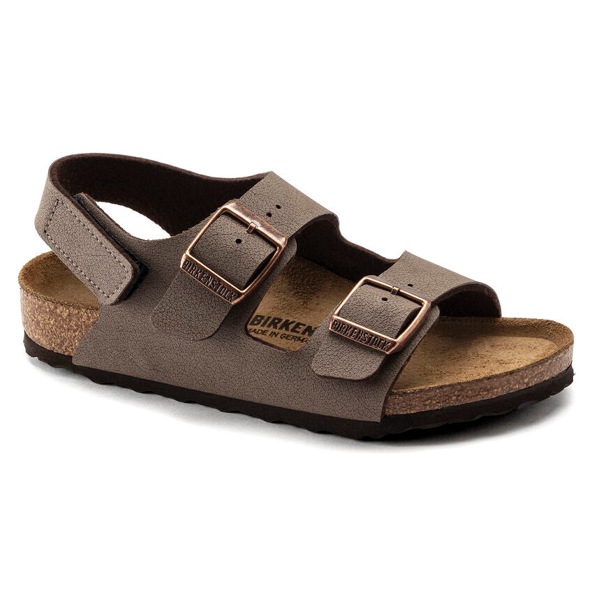 Birkenstock Kids' Milano HL Birkibuc (Mocha)