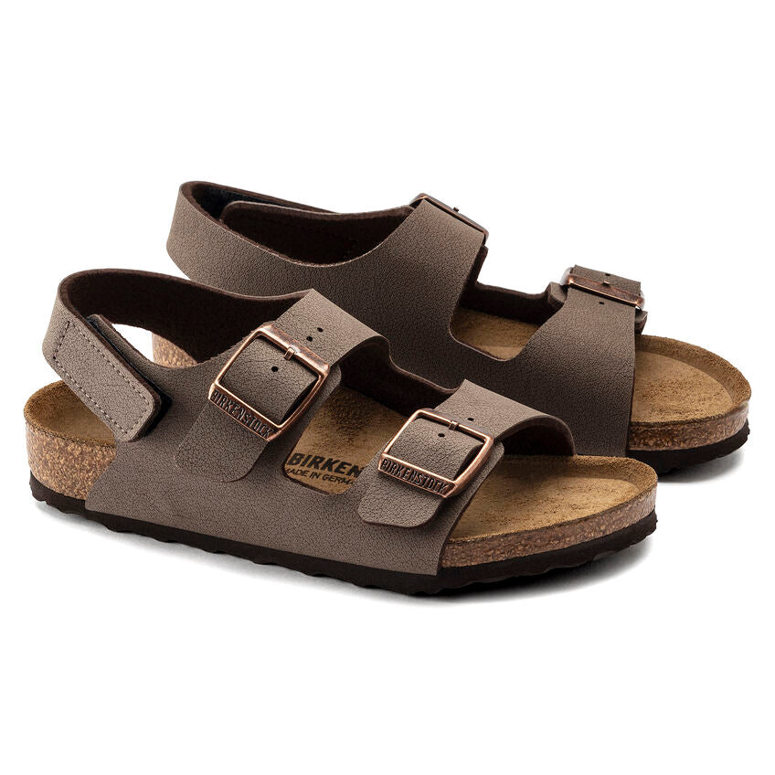 Birkenstock Kids' Milano HL Birkibuc (Mocha)