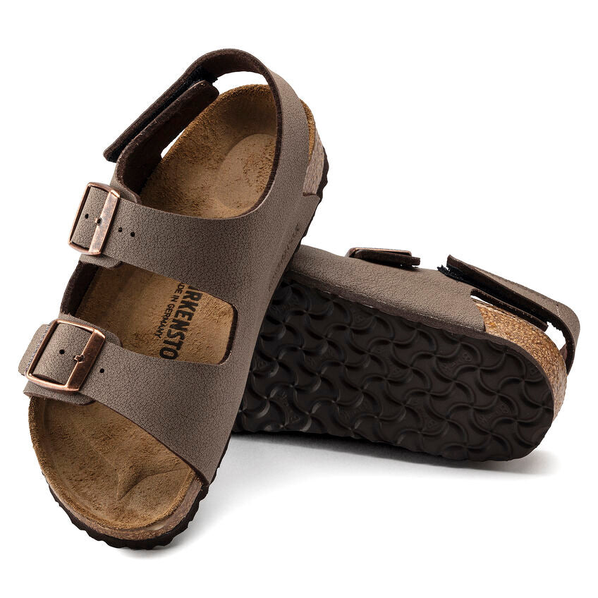 Birkenstock Kids' Milano HL Birkibuc (Mocha)