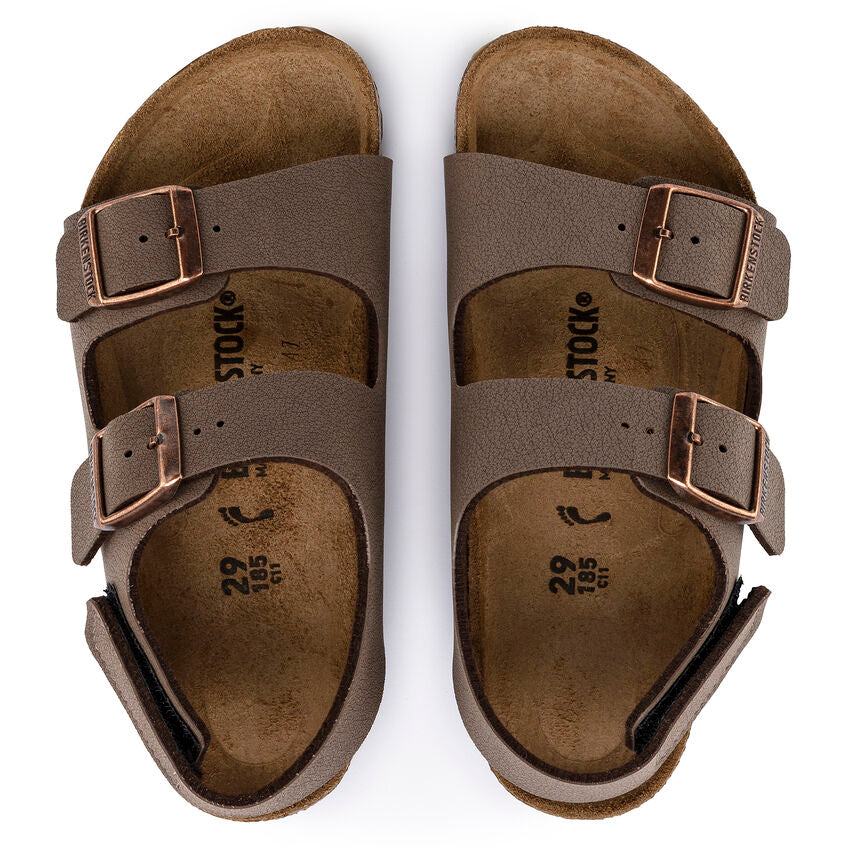 Birkenstock Kids' Milano HL Birkibuc (Mocha)