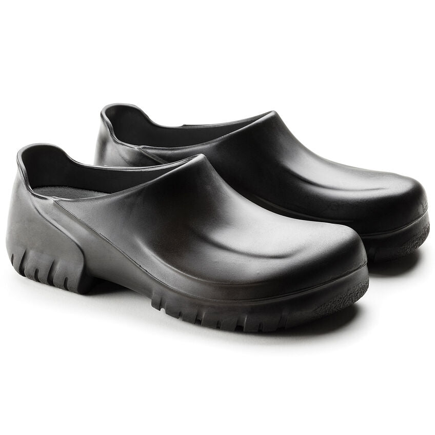 BIRKENSTOCK UNISEX A 640 Polyurethane Clogs (Black)