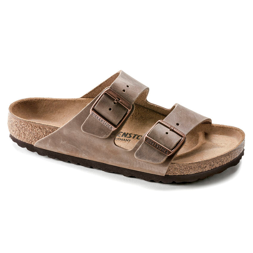 Birkenstock UNISEX Arizona Oiled Leather (Tobacco Brown - Regular fit)