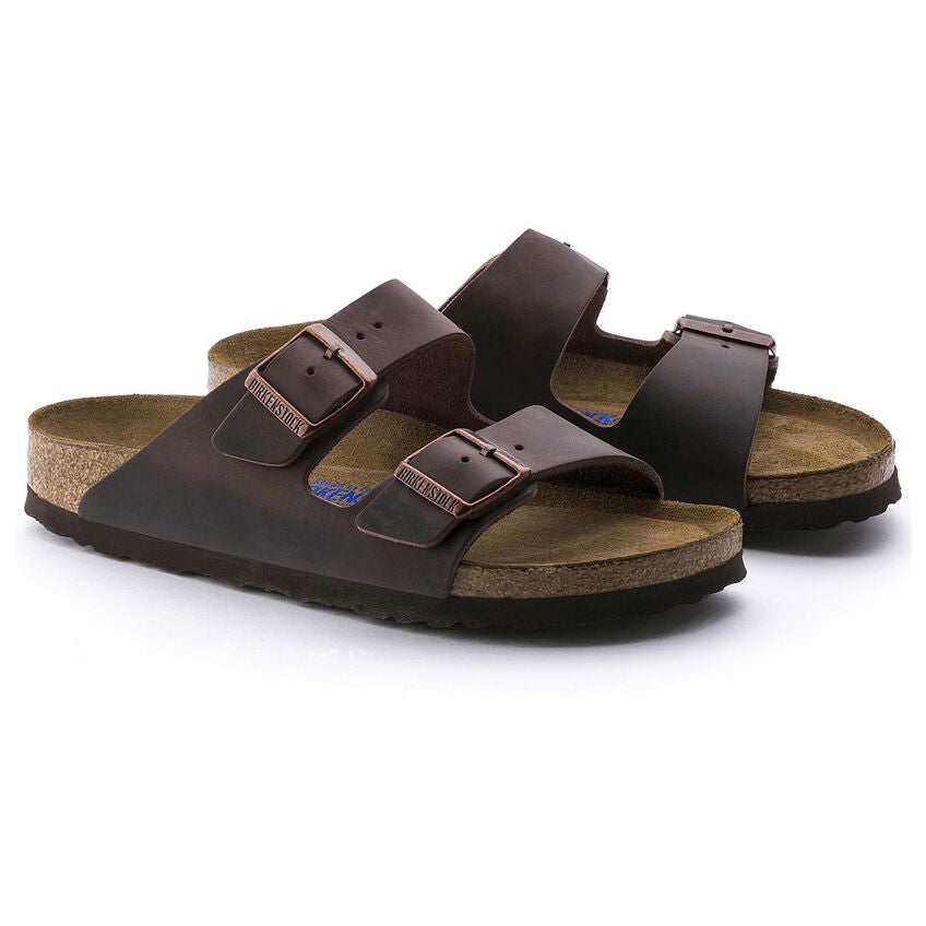 Birkenstock UNISEX Arizona Soft Footbed Oiled Leather (Habana - Wide Fit)