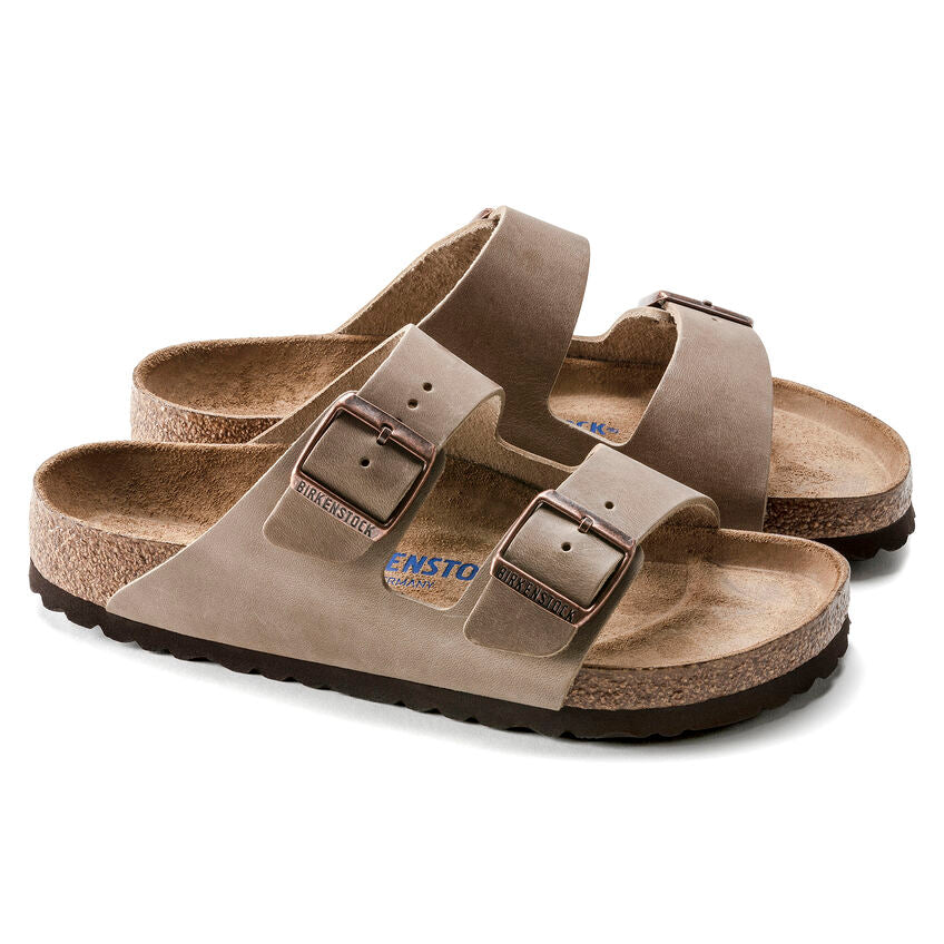 Birkenstock UNISEX Arizona Soft Footbed Oiled Leather (Tobacco Brown - Wide Fit)