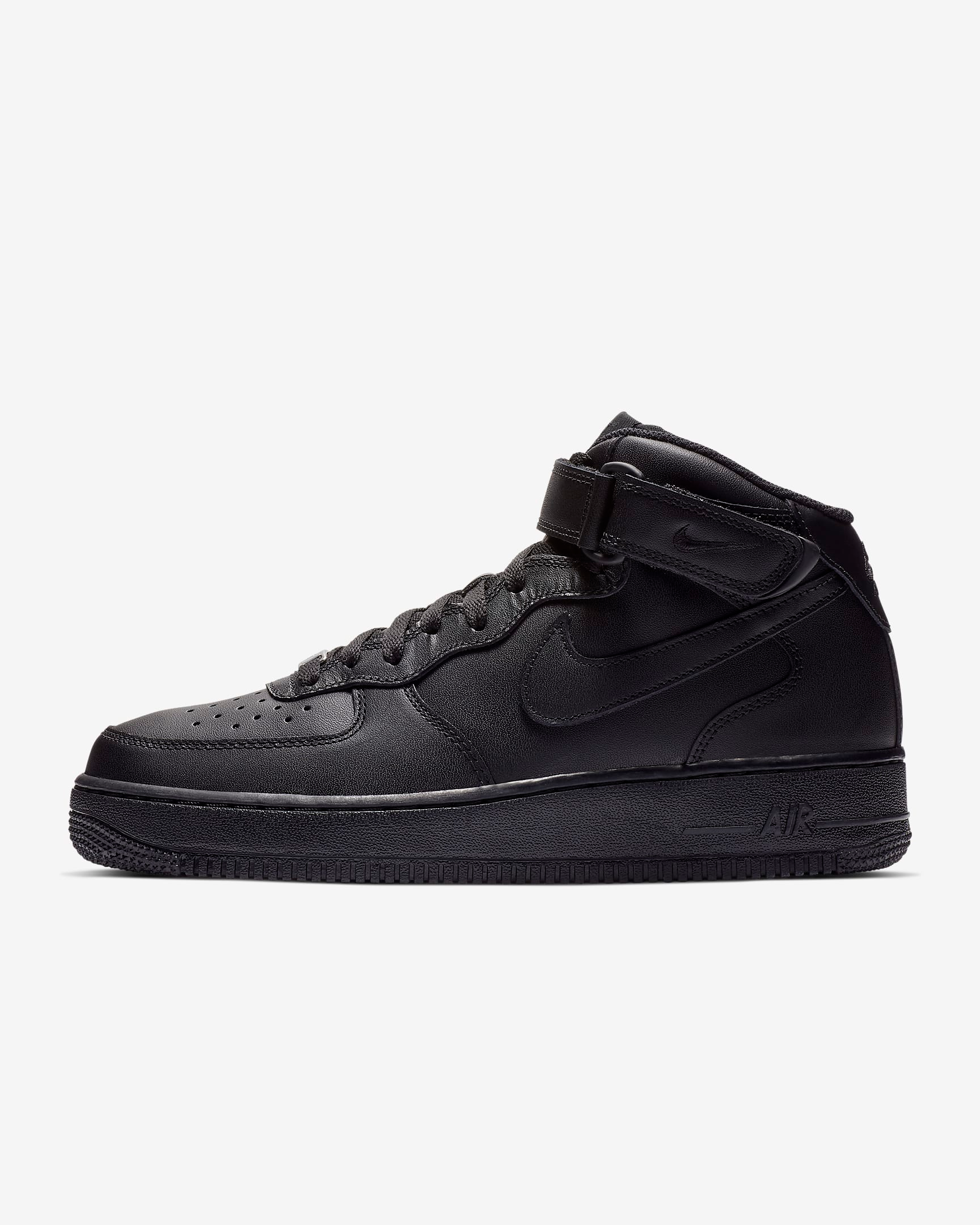 Black Nike Af1 Mid - 10 Mens - Custom Order - Full Invoice