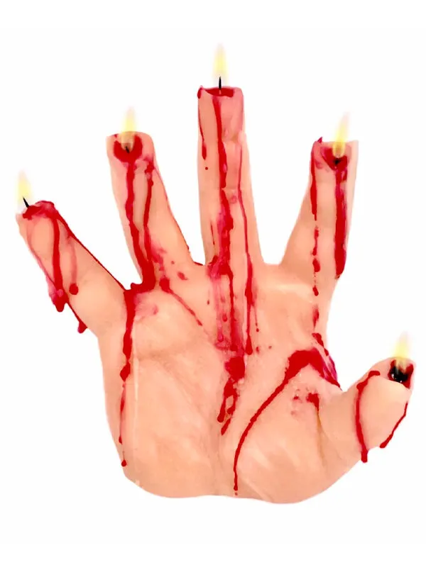 Bleeding Hand Candle