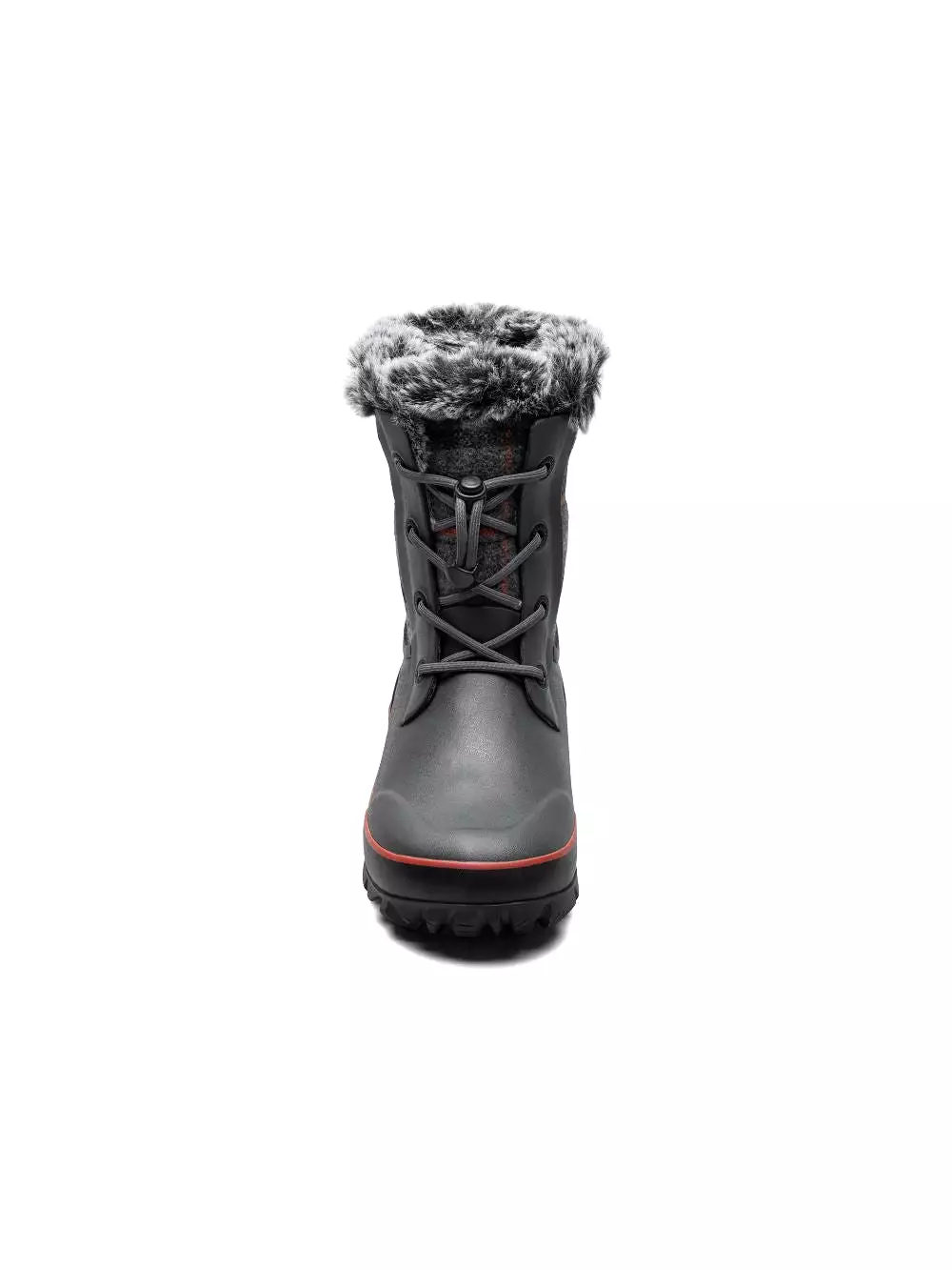 'BOGS' Kids' Arcata II Cozy Plaid Insulated WP Winter Boots - Dark Grey Multi