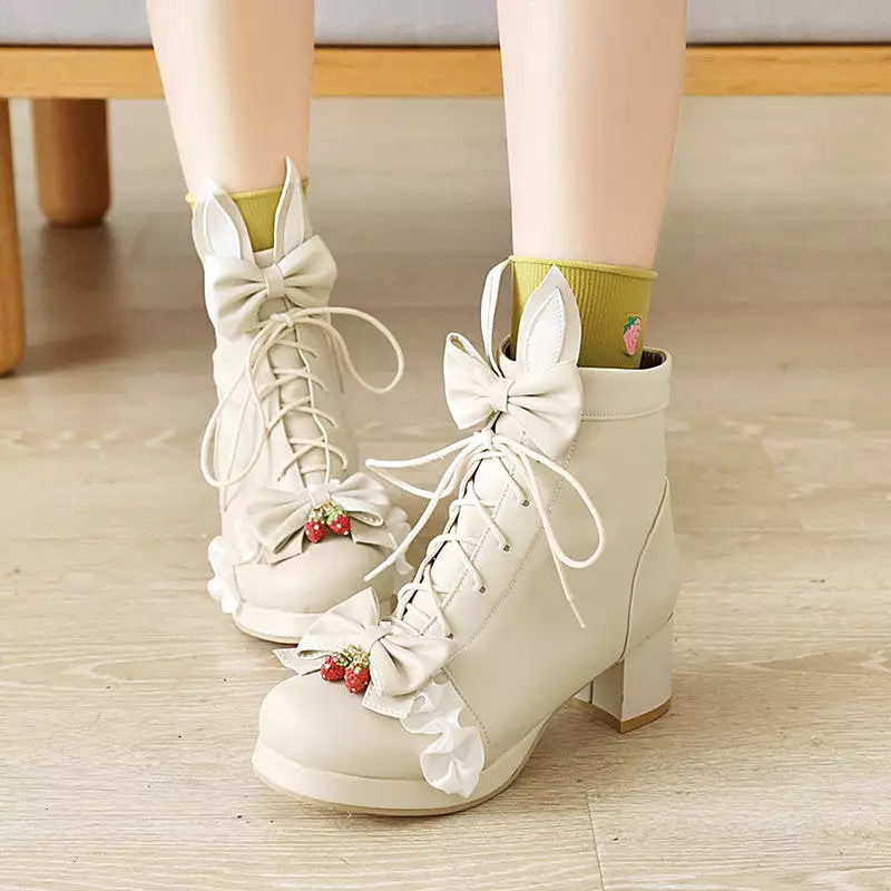 Bunny Lolita Strawberry Boots AD12698