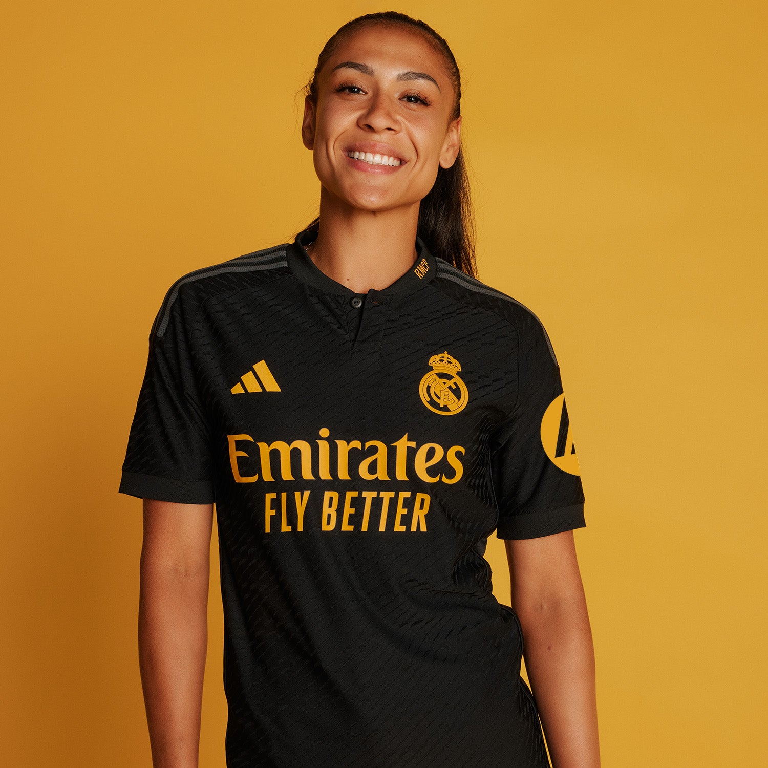 Camiseta Mujer Tercera Equipación Negra 23/24