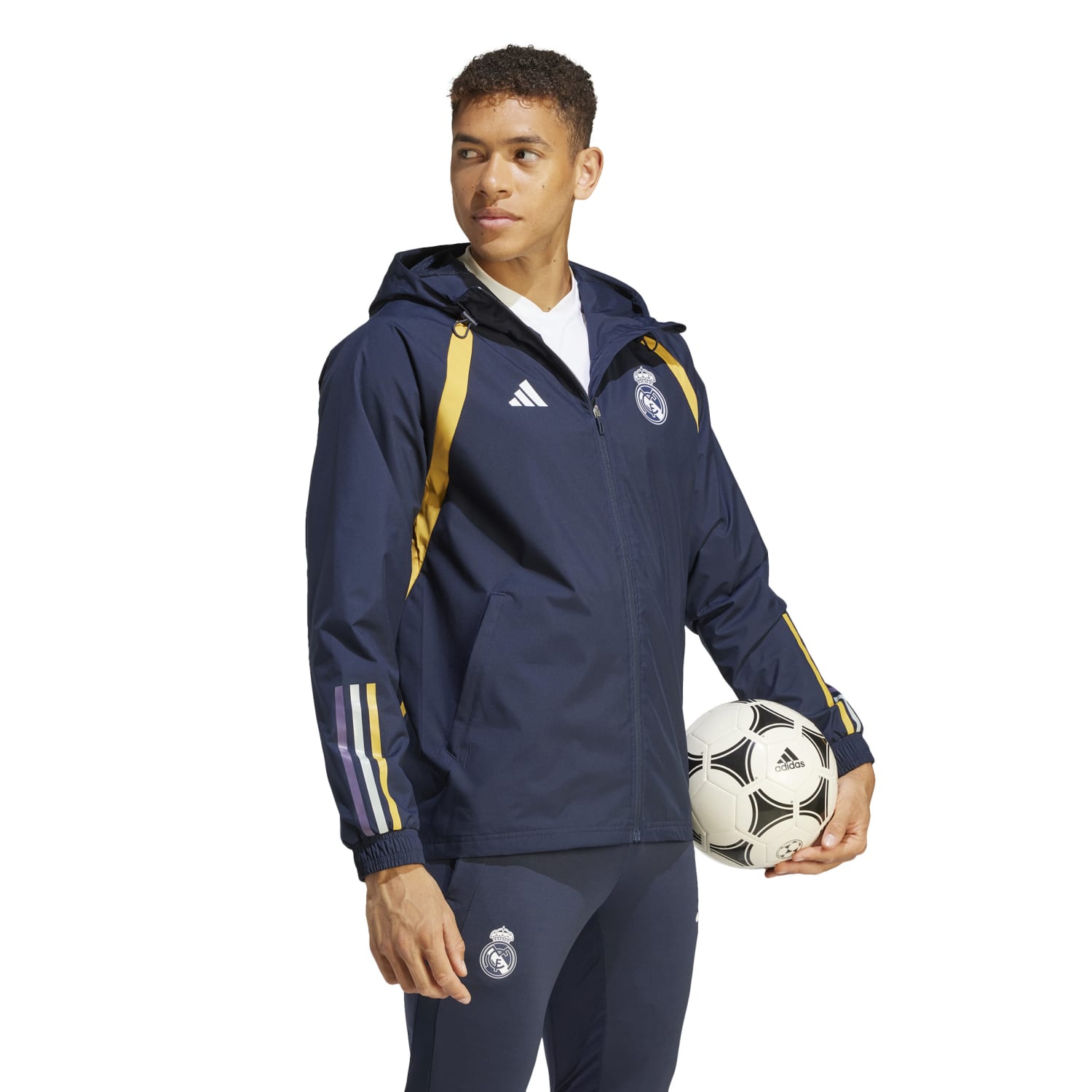 Chaqueta adidas All Weather Hombre Entrenamiento 23/24 Azul Marino