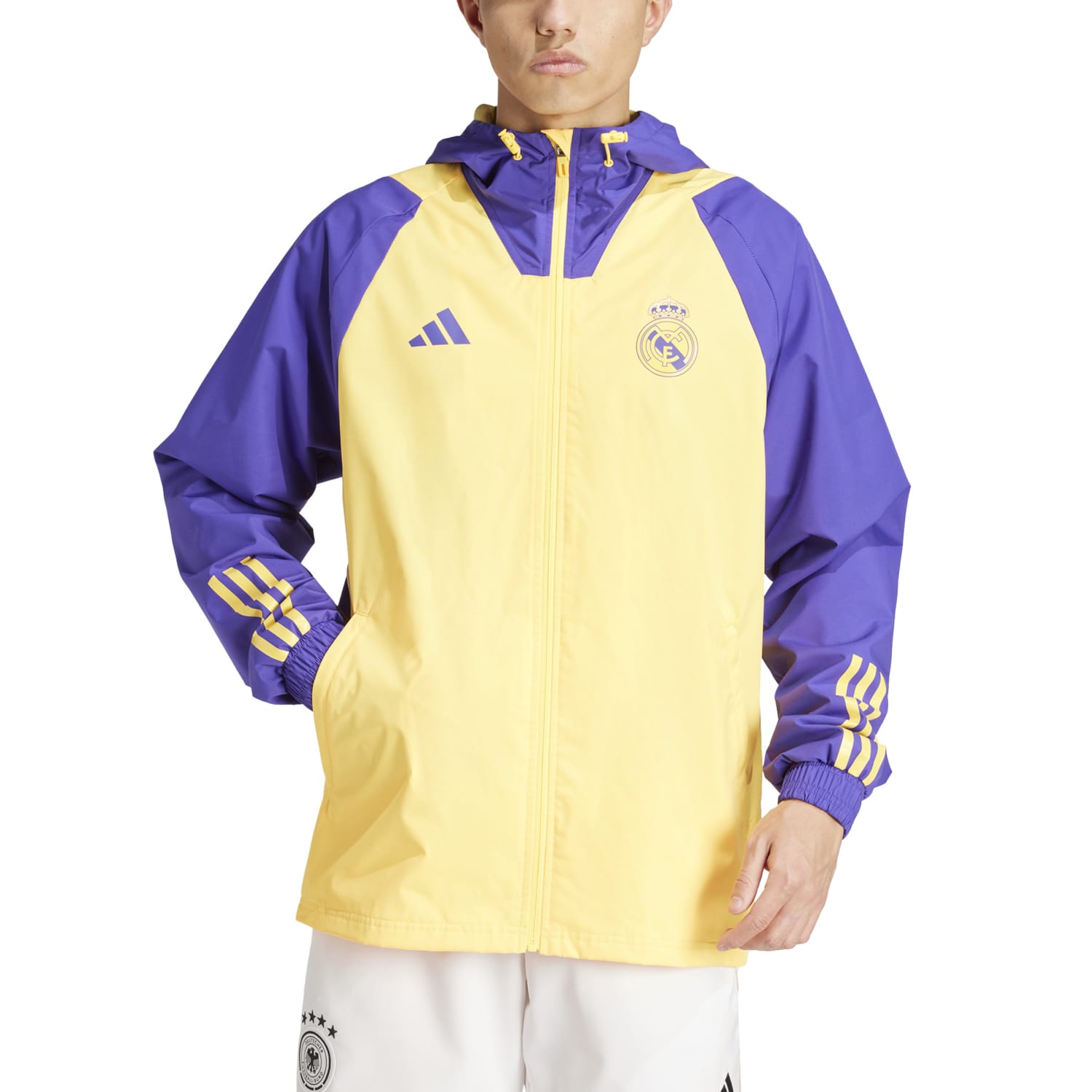 Chaqueta All Weather Hombre Entrenamiento Amarilla 23/24