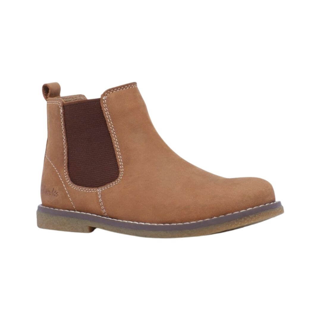 CHELSEA 2 CLARKS - TAN WAXY