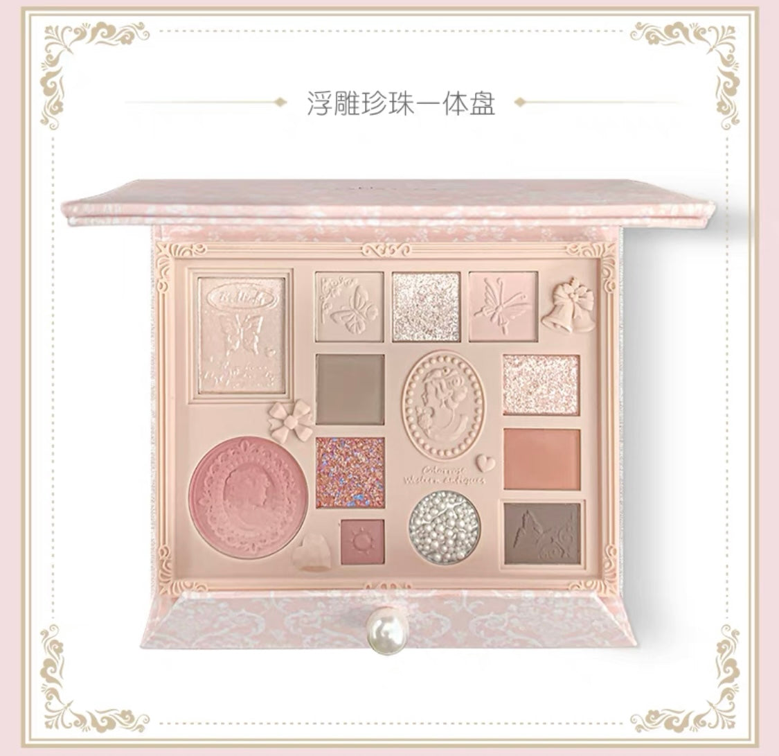 Color rose Antique rose invitation makeup face palette eyeshadow palette