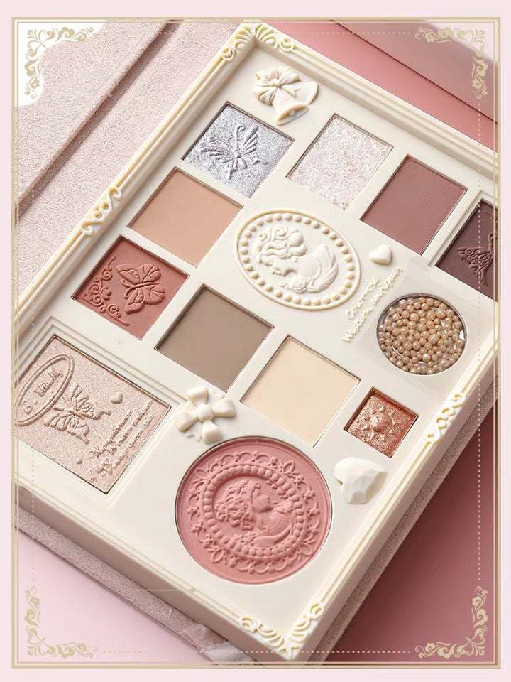 Color rose Antique rose invitation makeup face palette eyeshadow palette