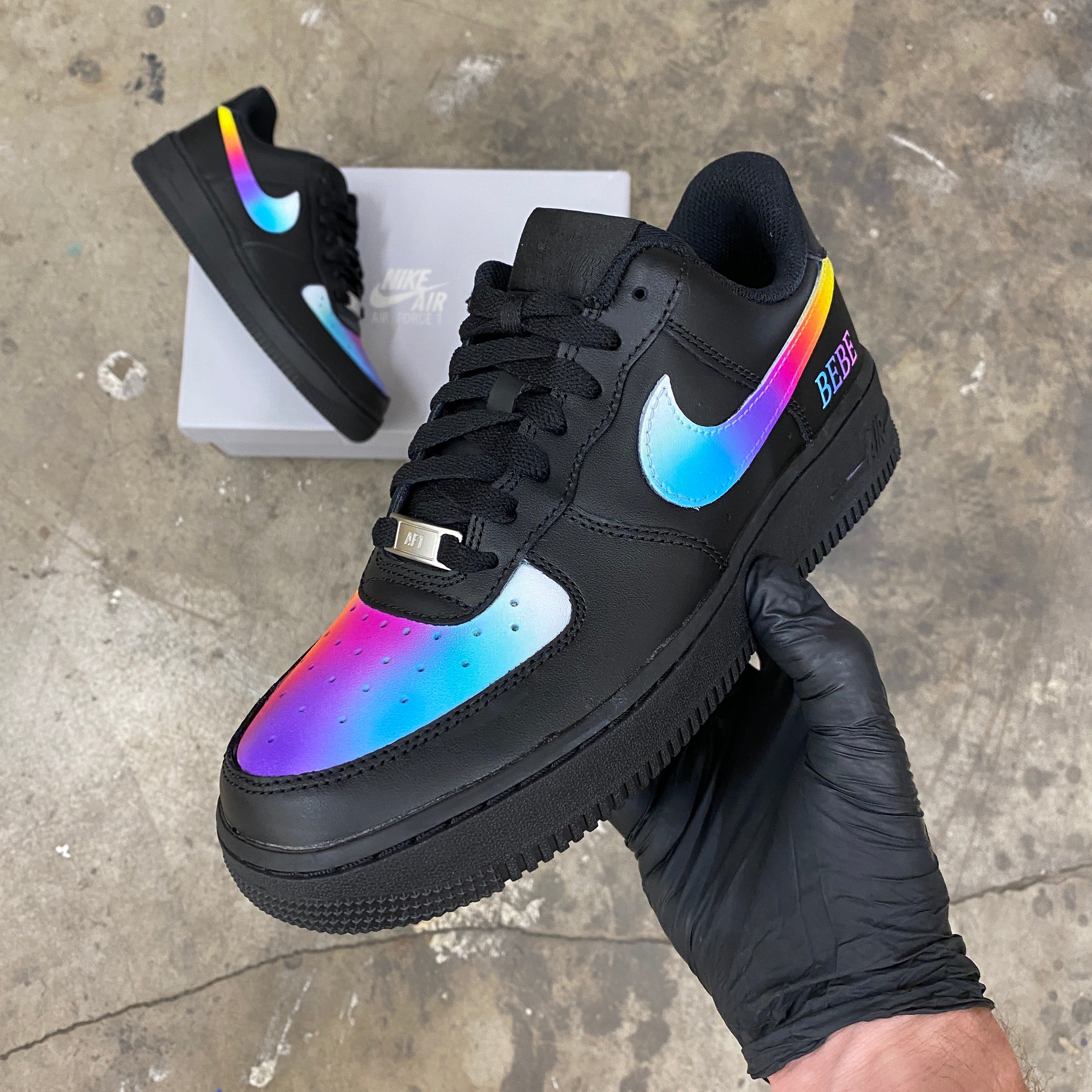 Custom Nike AF1 Women's size 8 for Bebe Rexha -Custom Order -  Invoice 2 of 2