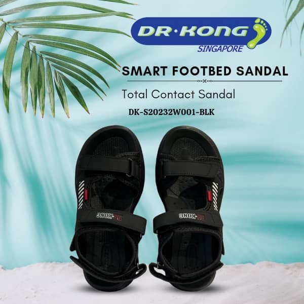 DR.KONG KIDS TOTAL CONTACT SANDALS DK-S20232W001-BLK(RP : $129)