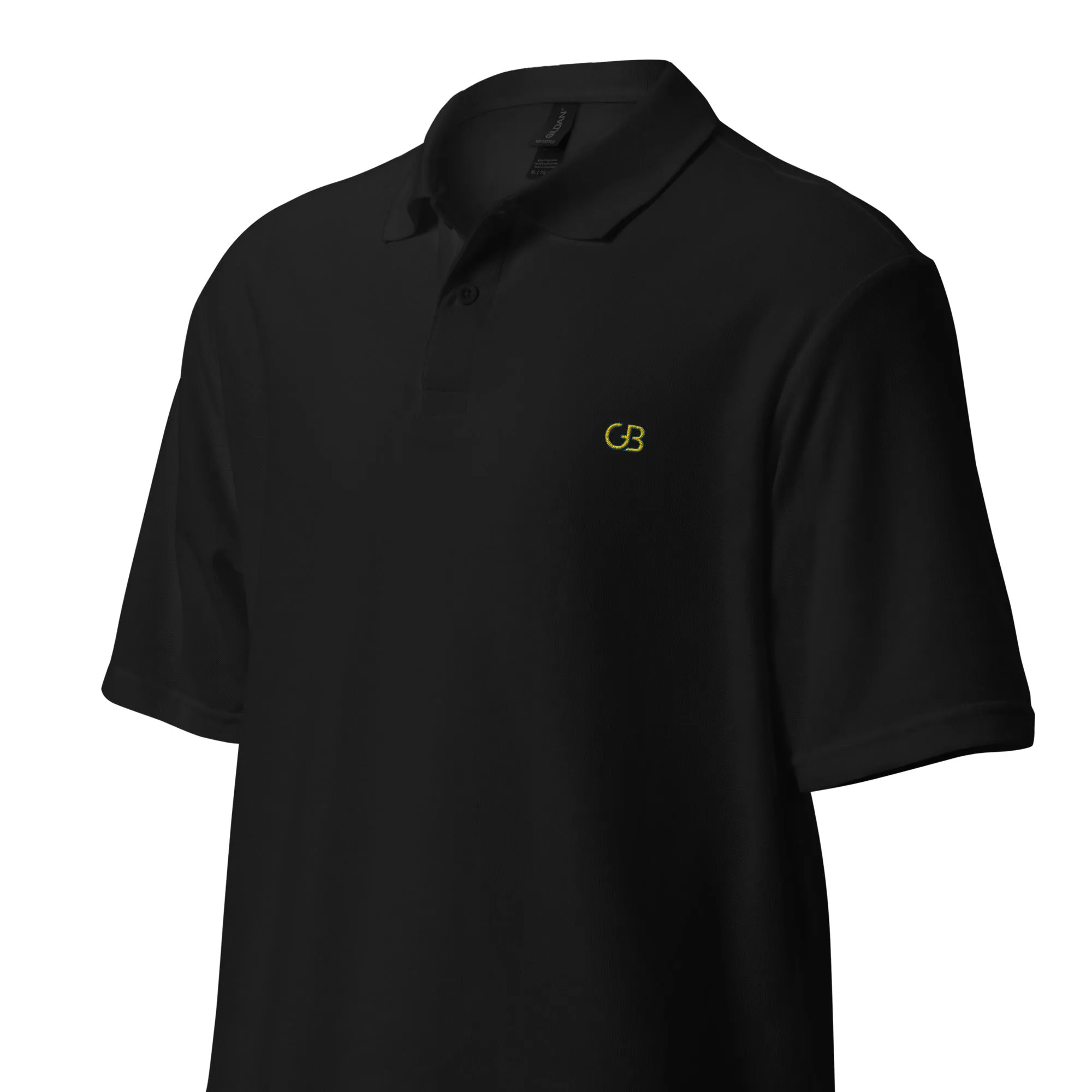 Gerald Black Unisex Pique Polo Shirt YelBlu