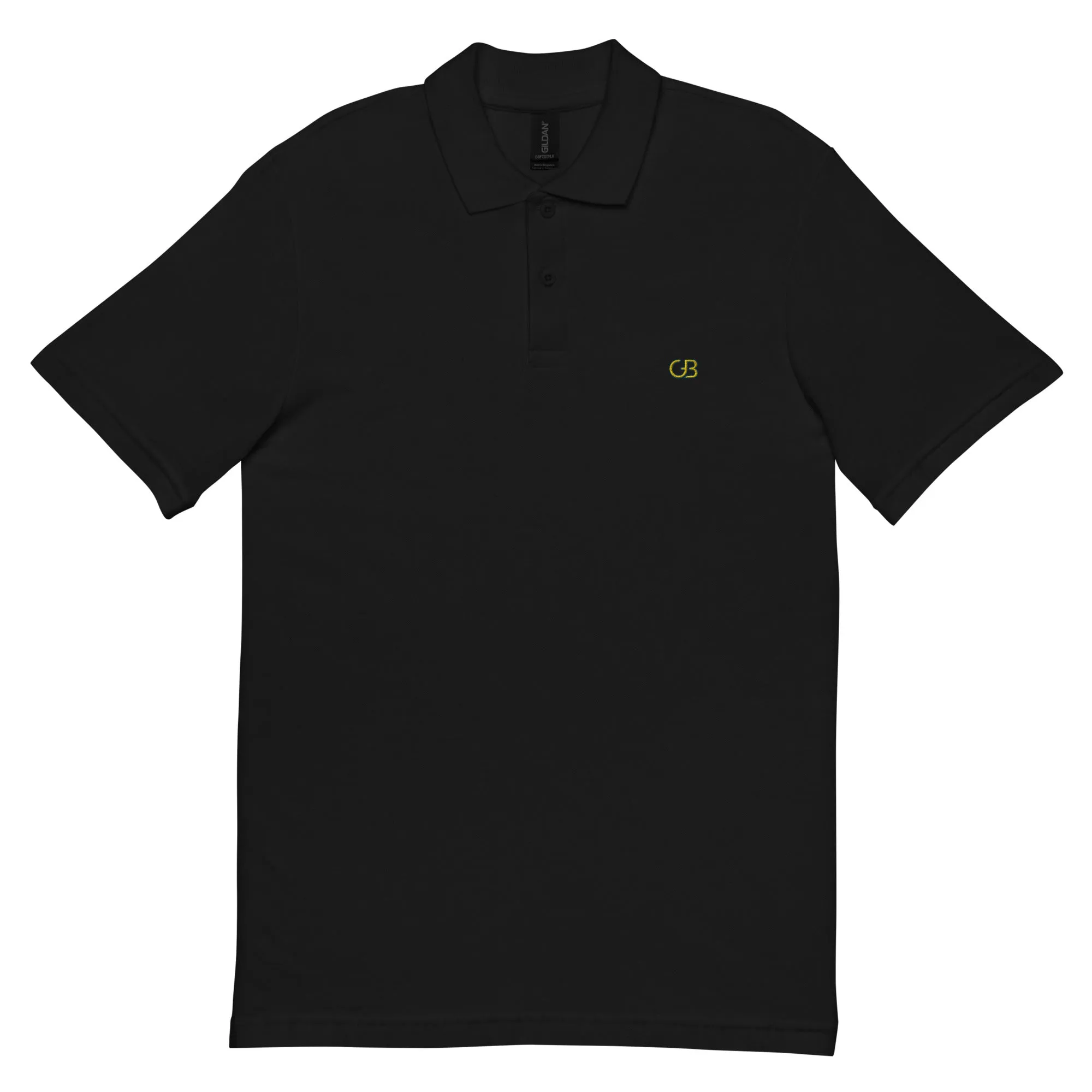 Gerald Black Unisex Pique Polo Shirt YelBlu