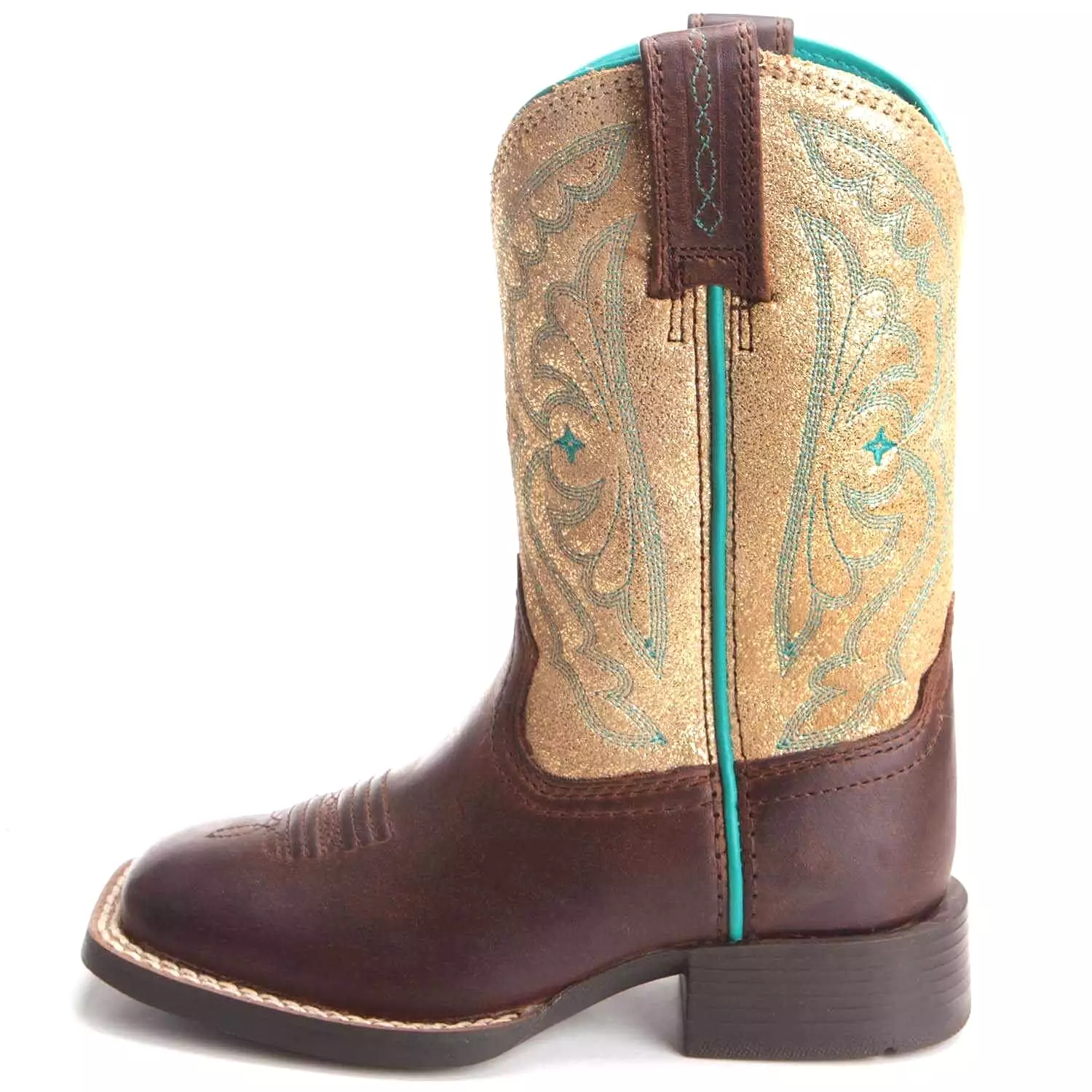 Girl's Gold Ariat Quickdraw Boots