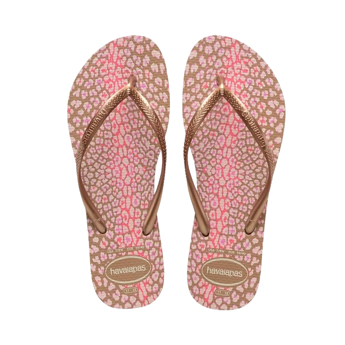 Havaianas Girl's Slim Animals Rose Gold (Sizes 2930-3334)