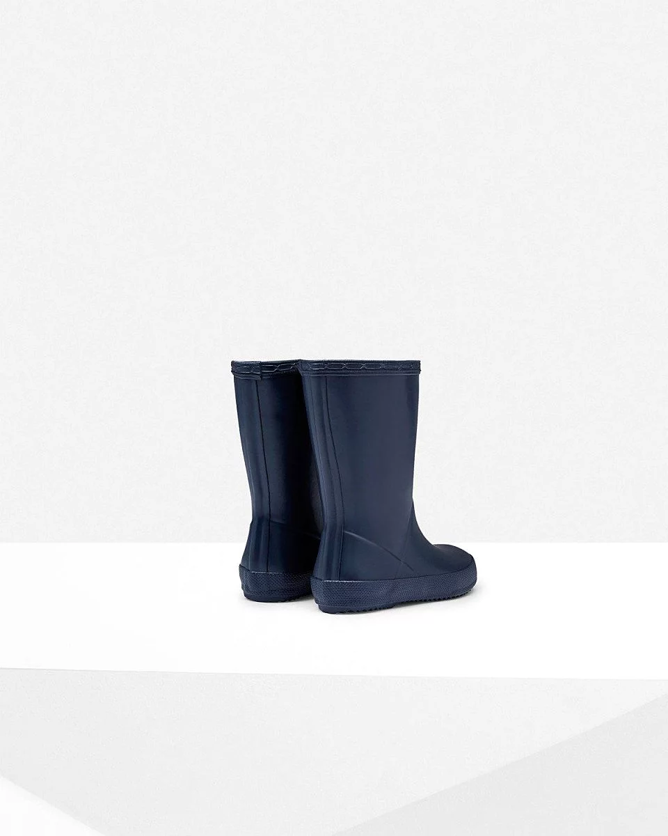 Hunter Original Kids First Classic Rain Boots Navy