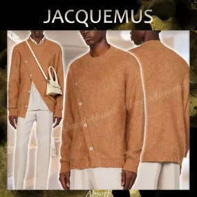 JACQUEMUS  |Wool Street Style Plain Asymmetry Cardigans